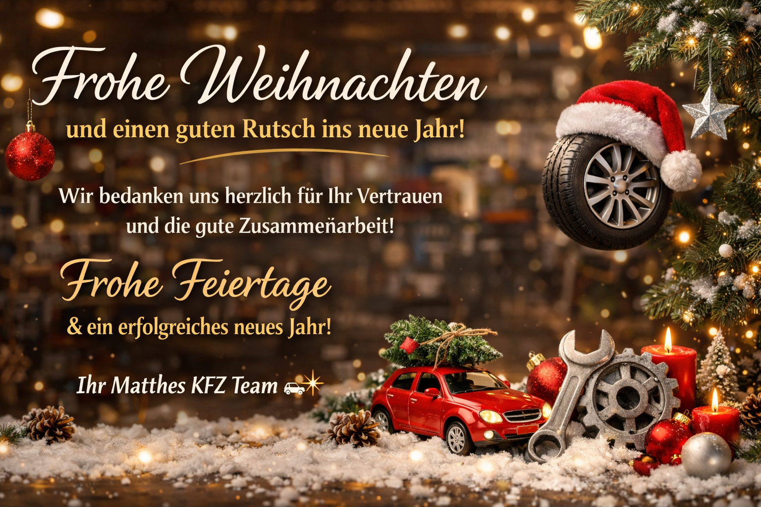Frohe Weihnachten und einen guten Rutsch ins neue Jahr